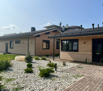 внешняя покраска дом+гараж, 350кв.м, фото с объекта